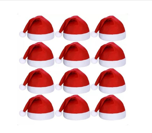 Pack 6 Gorros De Navidad papa Noel