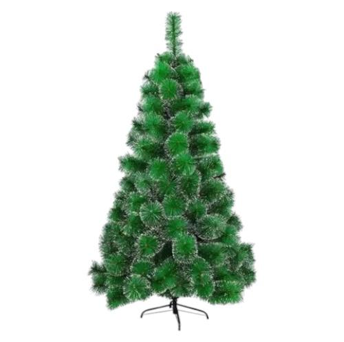 Árbol de navidad verde nevado